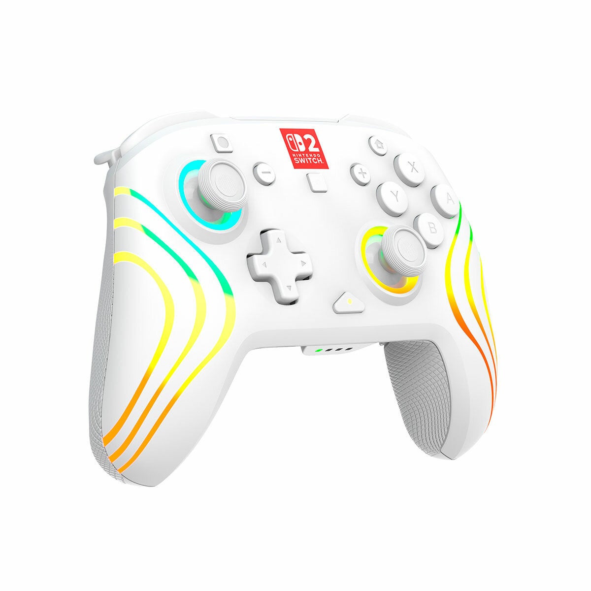 Turtle Beach Control Inalámbrico RGB para NS2 Afteglow Wave Blanco Turtle Beach Control Inalámbrico RGB para NS2 Afteglow Wave Blanco