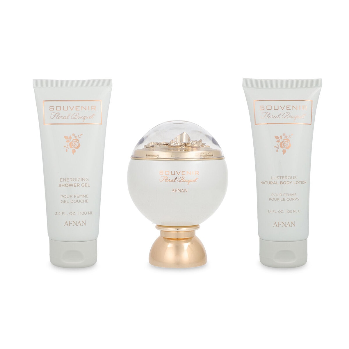 Afnan Souvenir Floral Bouquet 3 pzas