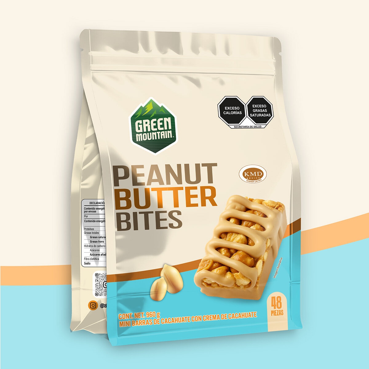 Green Mountain Bites Sabor Cacahuate 48g