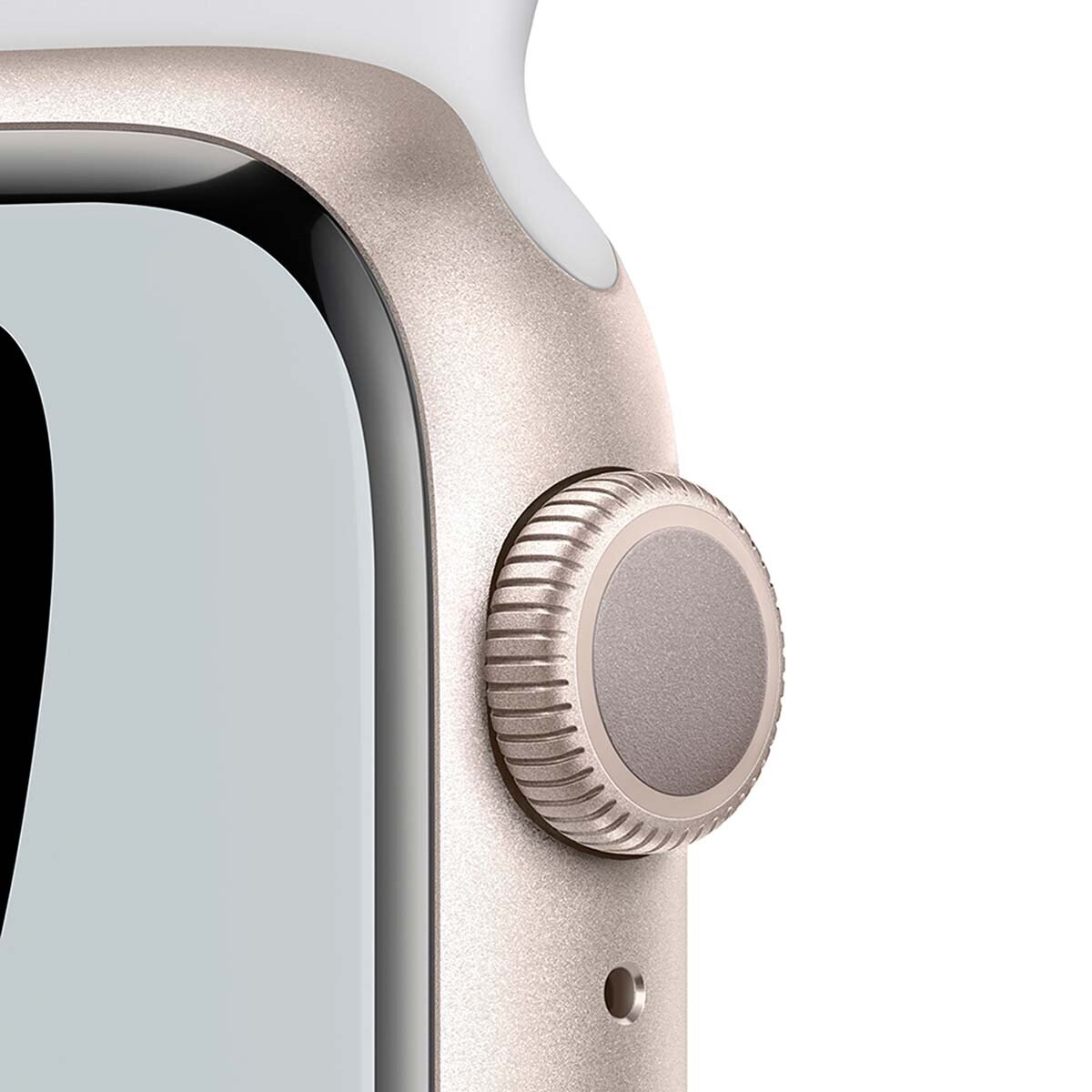 Apple Watch Nike S7 (GPS) Caja de aluminio blanco estrella 41mm con correa deportiva platino puro/negra