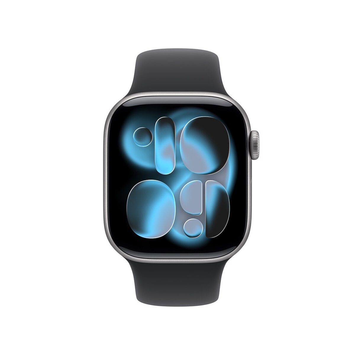 Apple Watch Series 11 (GPS + Celular) 42mm Aluminio Gris Espacial + Correa Deportiva Negra - Talla S/M