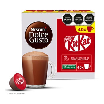 Nescafé Dolce Gusto, 40 cápsulas sabor chocolate KitKat