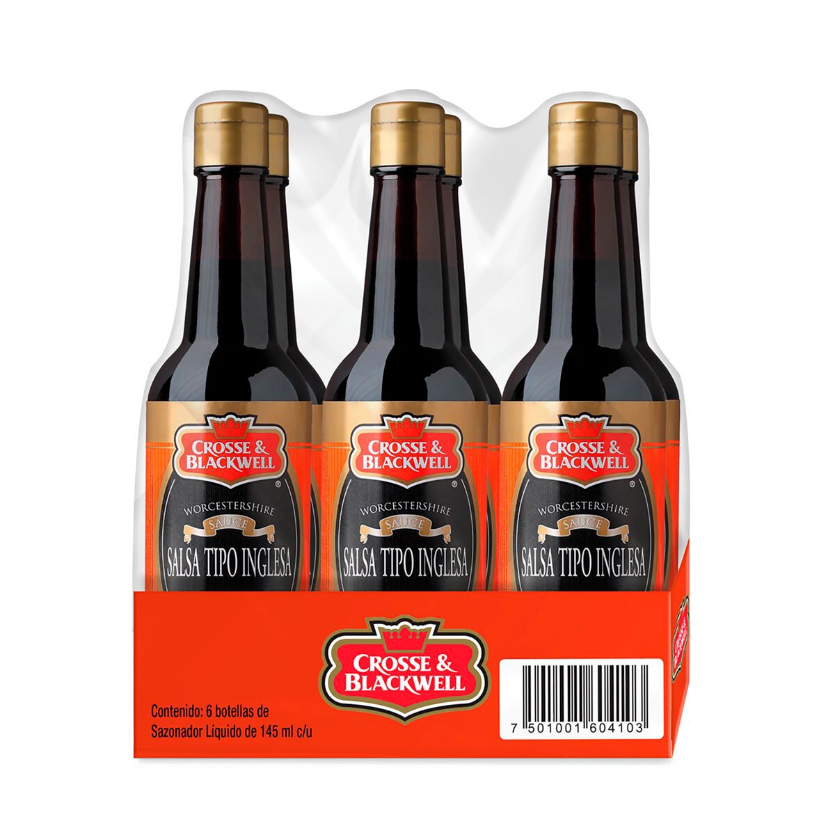 Crosse & Blackwell Salsa Tipo Inglesa 6 pzas de 145 ml
