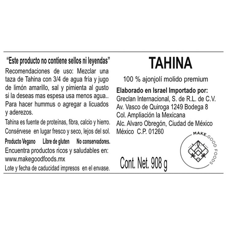 Al Arz Tahini Tahina Premium 908g