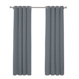 SUN + BLK Cortinas con Bloqueo Total de Luz 132 cm x 213 cm  BLUE