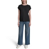 DKNY Playera para Dama Negro Extra Grande