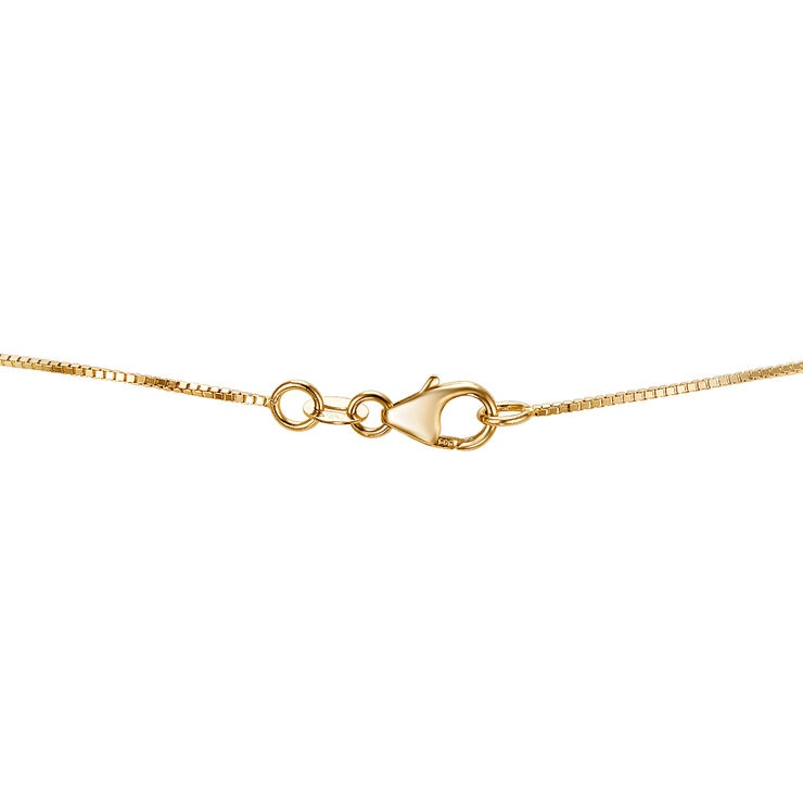 Dije de Perla Cultivada con Cadena 45.72cm, 8-8.5mm, Oro Amarillo de 14K
