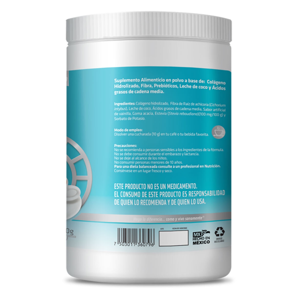 Colágeno Creamer Sabor Vainilla 300gr