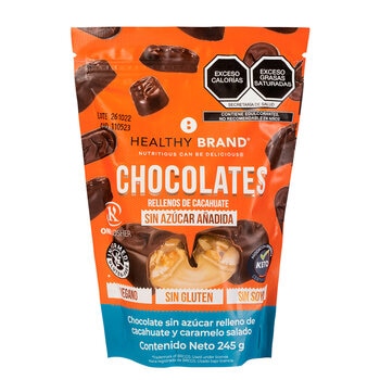 Healthy Brand Chocolates Keto 10 pzas de 24.5 g
