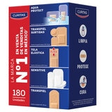 Curitas Adhesivas Caja con 180 Curitas