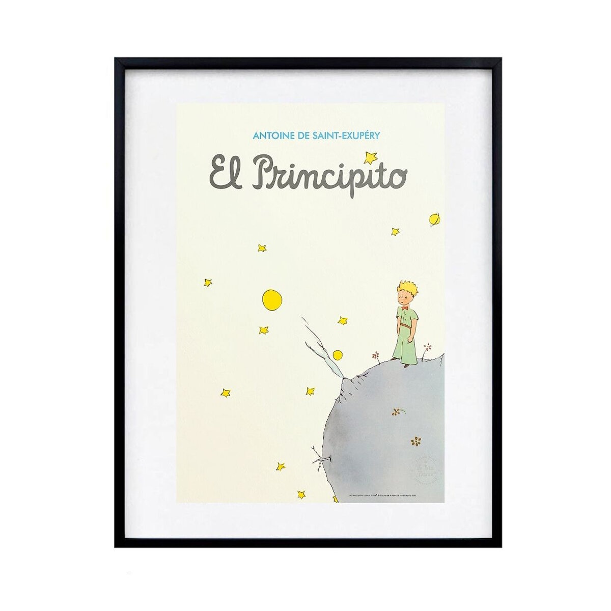 Black Is Color, Cuadro Decorativo El Principito, Enmarcado