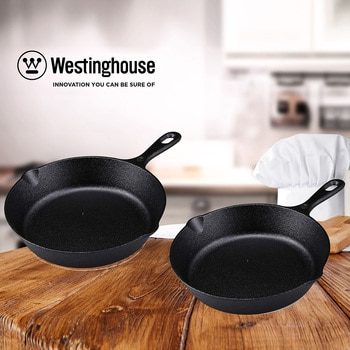 Sartén de Hierro Forjado Antiadherente 20 cm, 2 piezas, Westinghouse