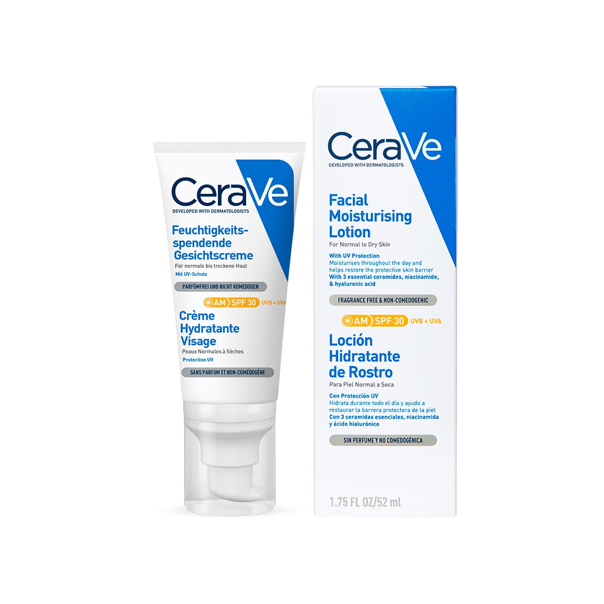 CeraVe Loción Hidratante de Rostro FPS30 Piel Seca 52 ml