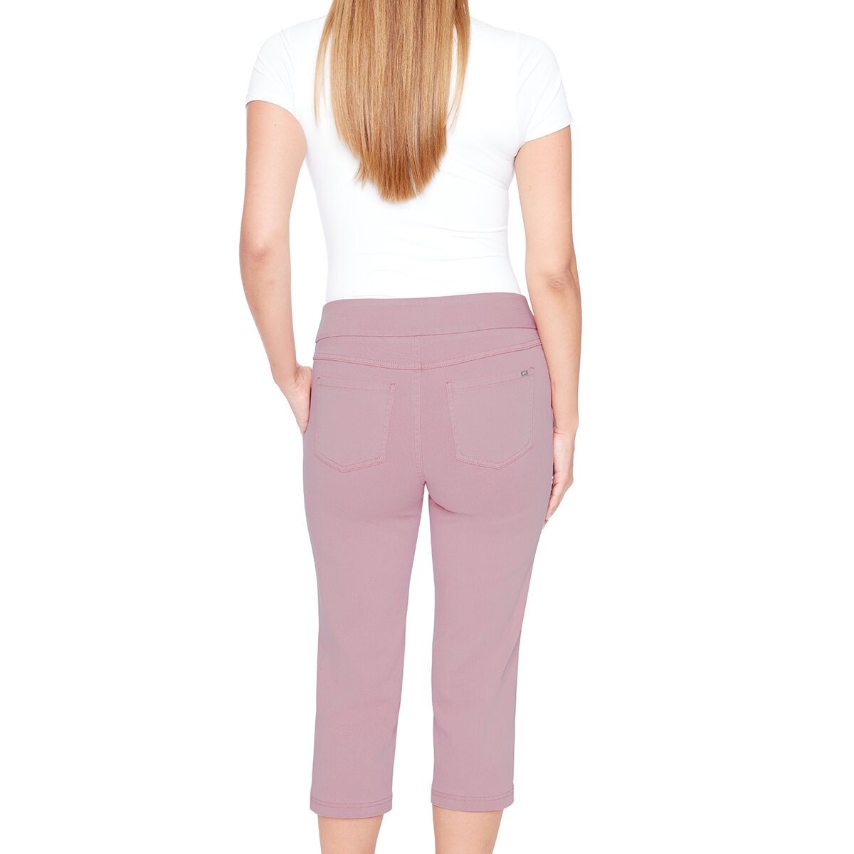 S.C. & CO Pantalones Capri para Dama Rosa Extra Chica