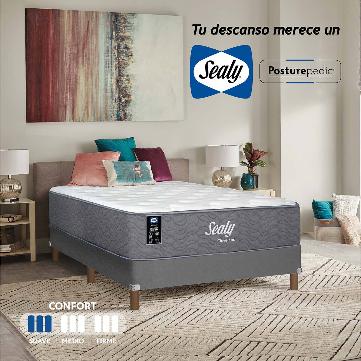 Sealy, Cleveland, Colchón Matrimonial