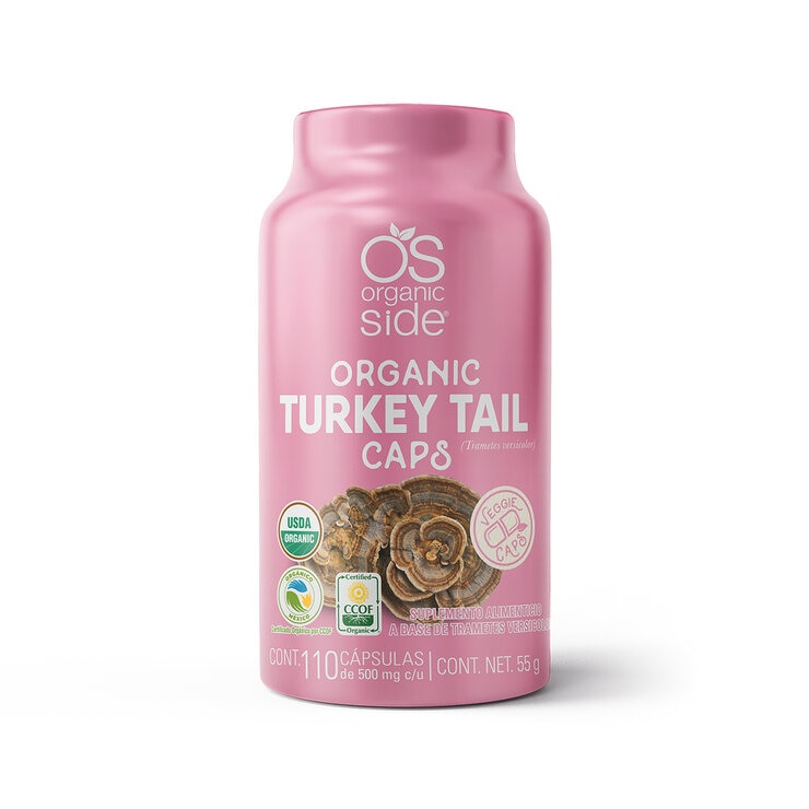 Organic Side Turkey Tail 110 Cápsulas Organic Side Turkey Tail 110 Cápsulas
