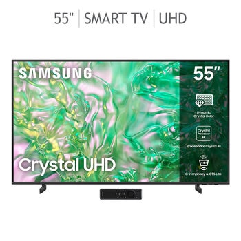 Samsung Pantalla 55" Crystal UHD Smart TV