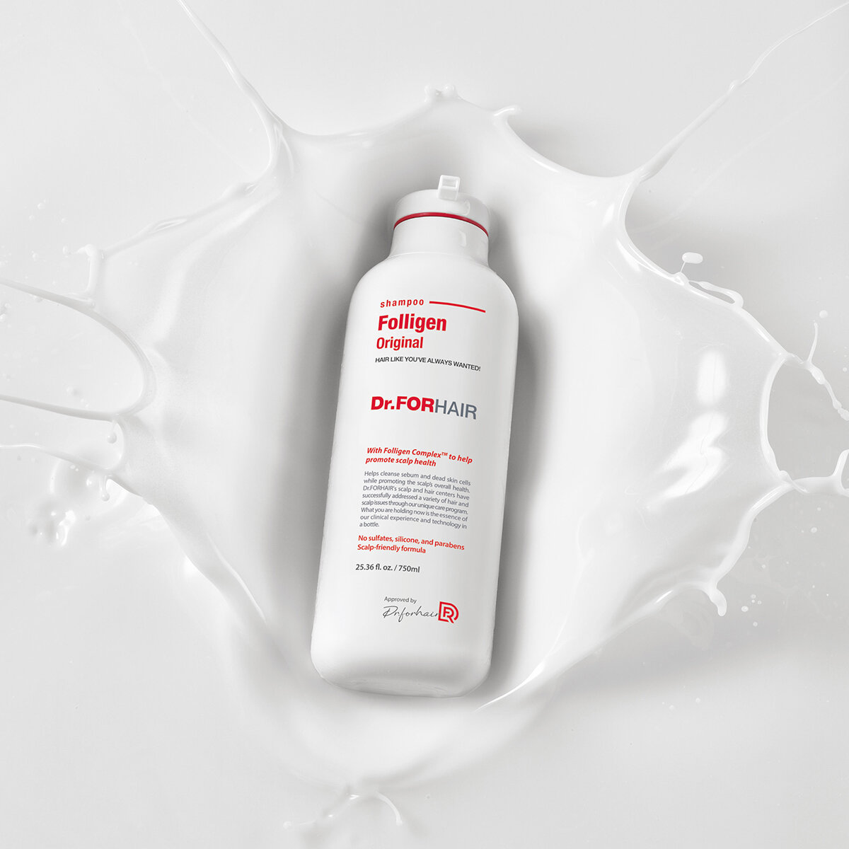 Dr.FORHAIR Shampoo Anticaída 2 pzas de 750 ml