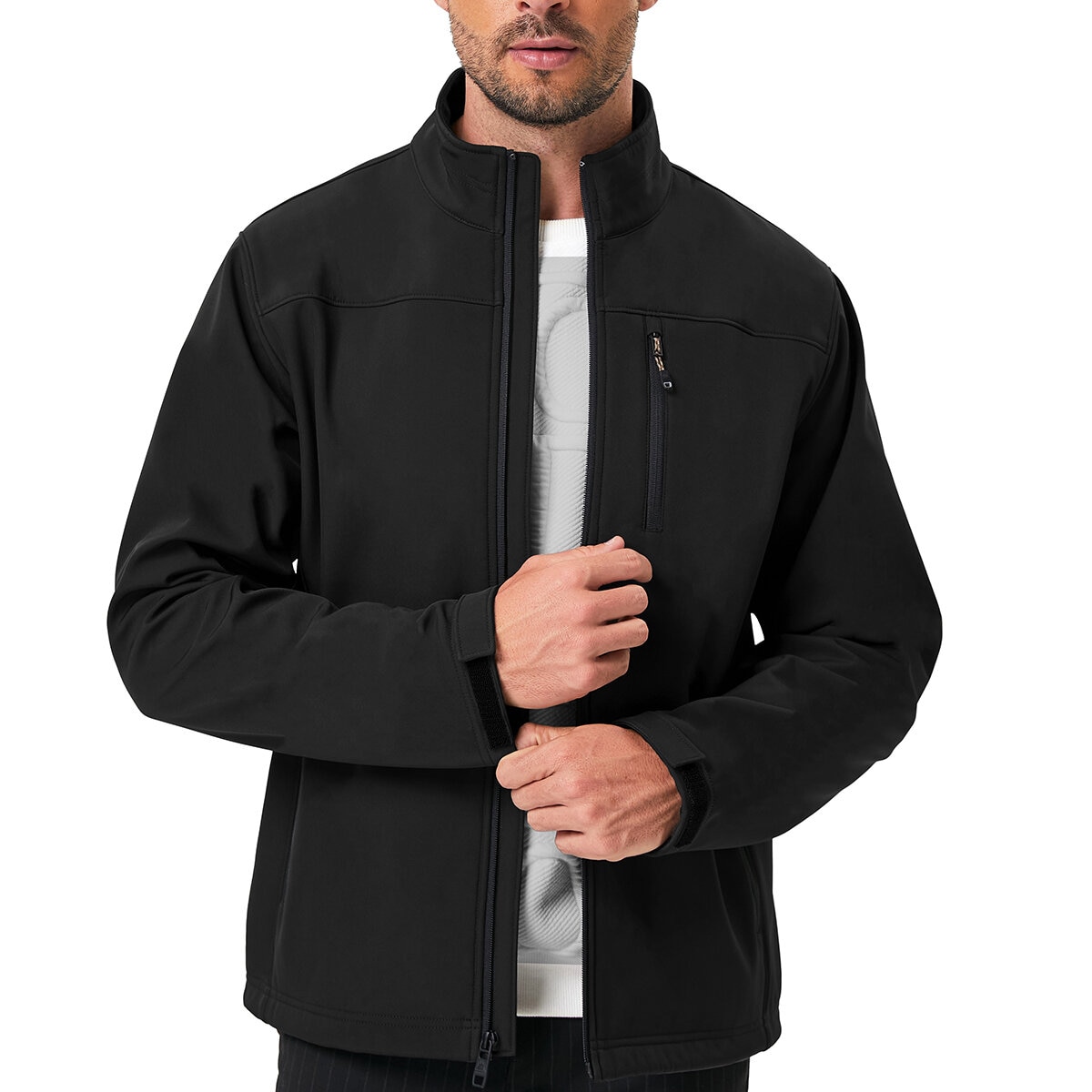 Hawke & Co Chamarra para Caballero Negro Mediana