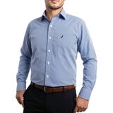 Nautica Camisa para Caballero Azul Cuello 15.5 Manga 32/33