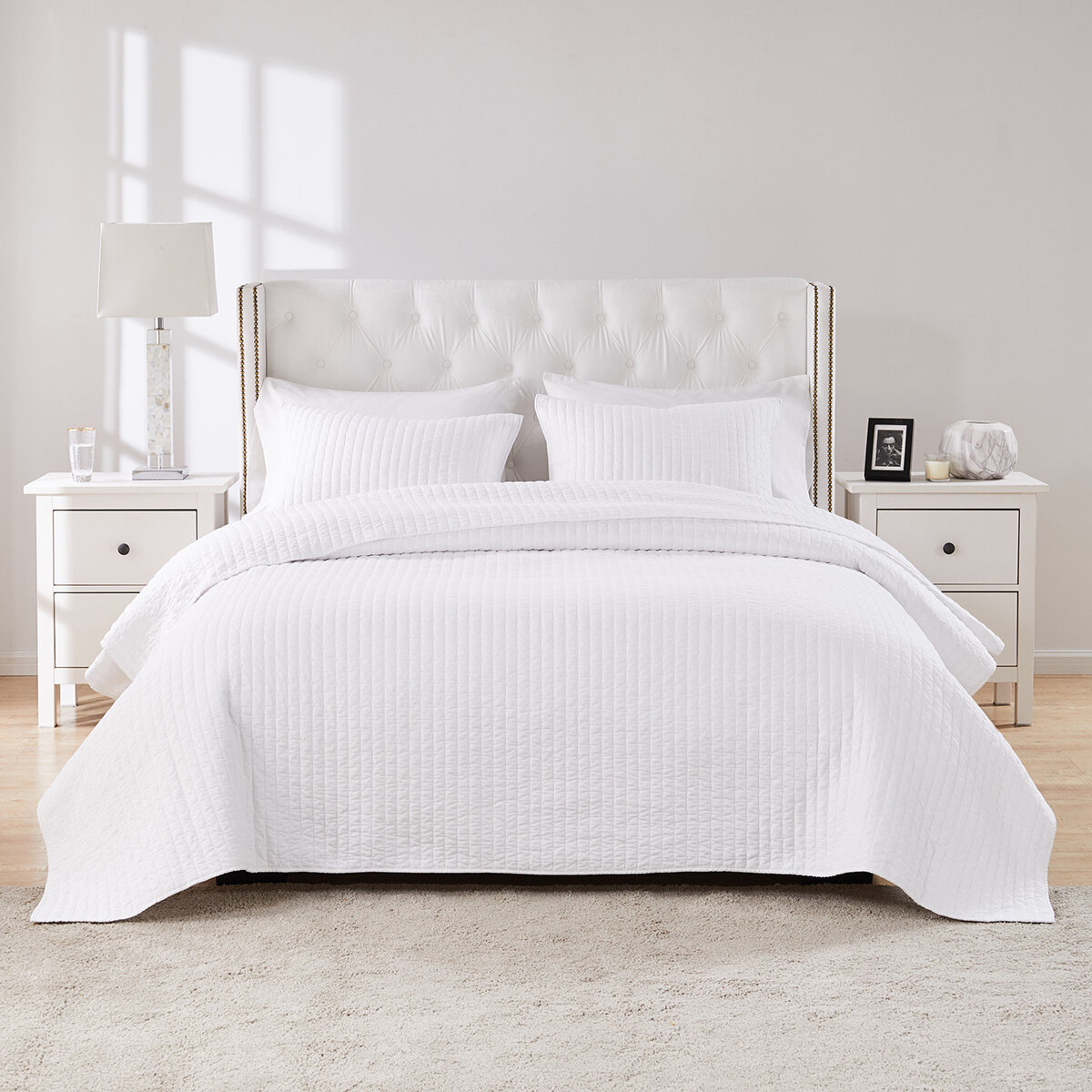 Greenland Home Fashions Juego de Cama Tamaño King 3 piezas Blanco