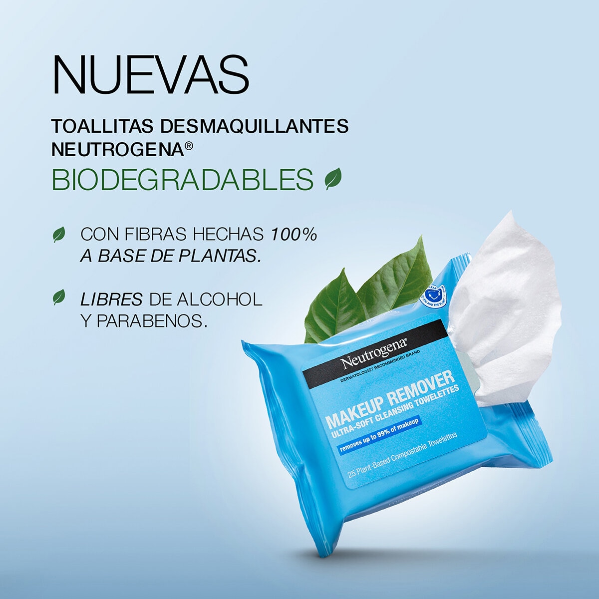 Neutrogena Toallitas Desmaquillantes 125 pzas