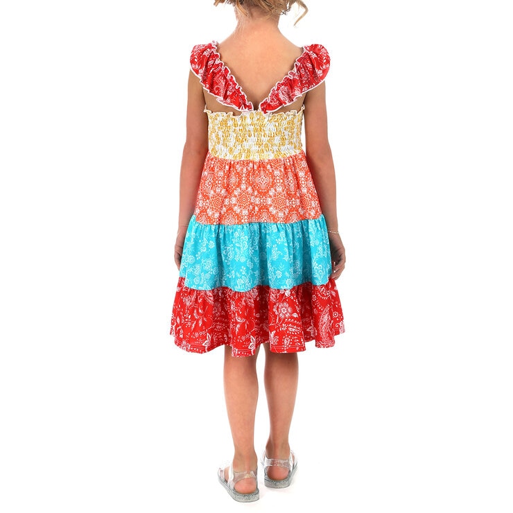 Jona Michelle Vestido para Niñas Amarillo 5 Años