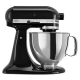 KitchenAid, Batidora Artisan Negro, Tazón de acero inoxidable pulido con asa, 4.7 L