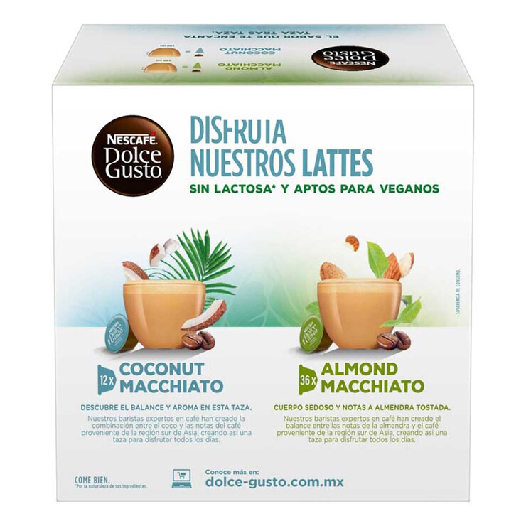 Nescafé Dolce Gusto, 48 cápsulas, sabor Coco y Almendra Costco México
