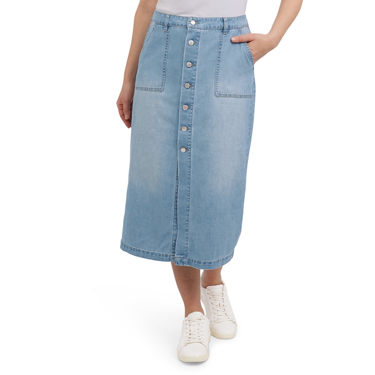 Wrangler Falda de Mezclilla para Dama Azul 4