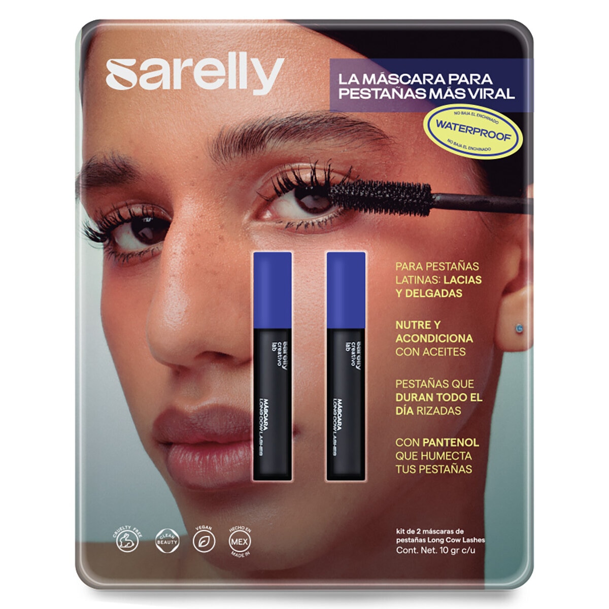 Sarelly Long Cow Lashes Mascara de Pestañas 2 pzas Sarelly Long Cow Lashes Mascara de Pestañas 2 pzas