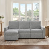 Thomasville, Sofá Estilo Chaise Reversible De Tela De 2 Piezas Con Reposapiés Eléctrico Y Almacenamiento