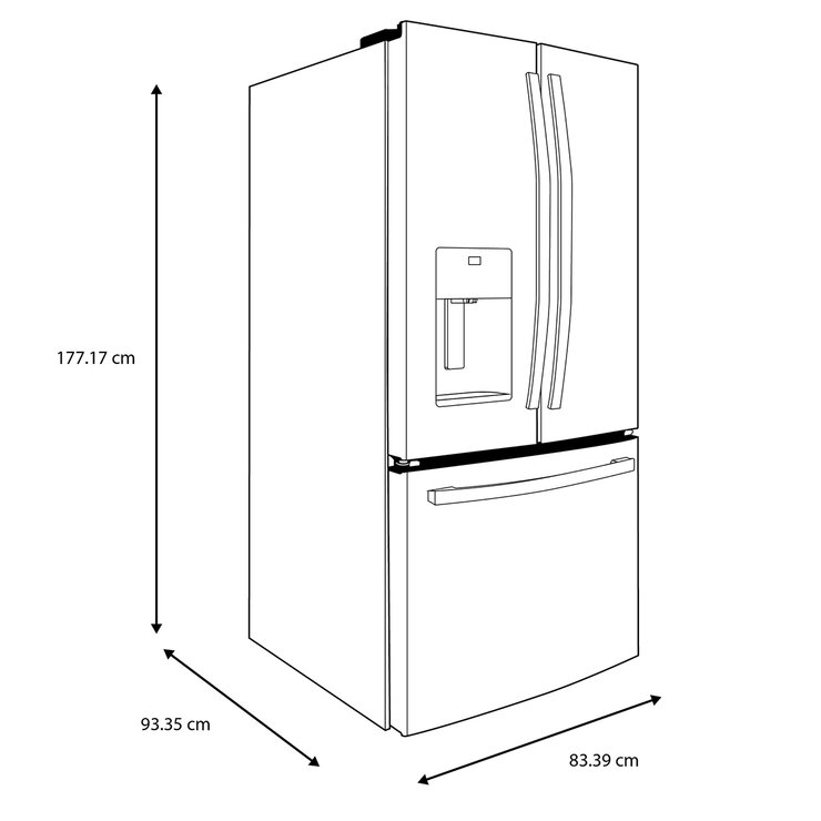 GE Refrigerador French Door 25'