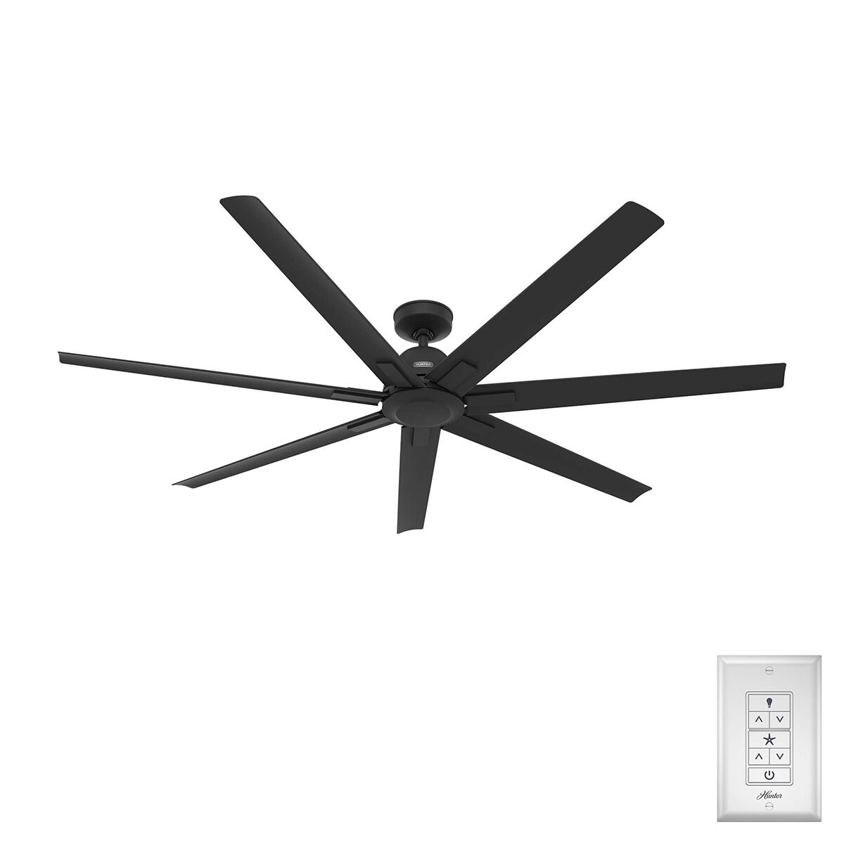 Hunter, Ventilador Black Downtown Flat Matte