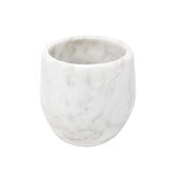 Luhom Juego de Vasos de Mármol 2 piezas Blanco