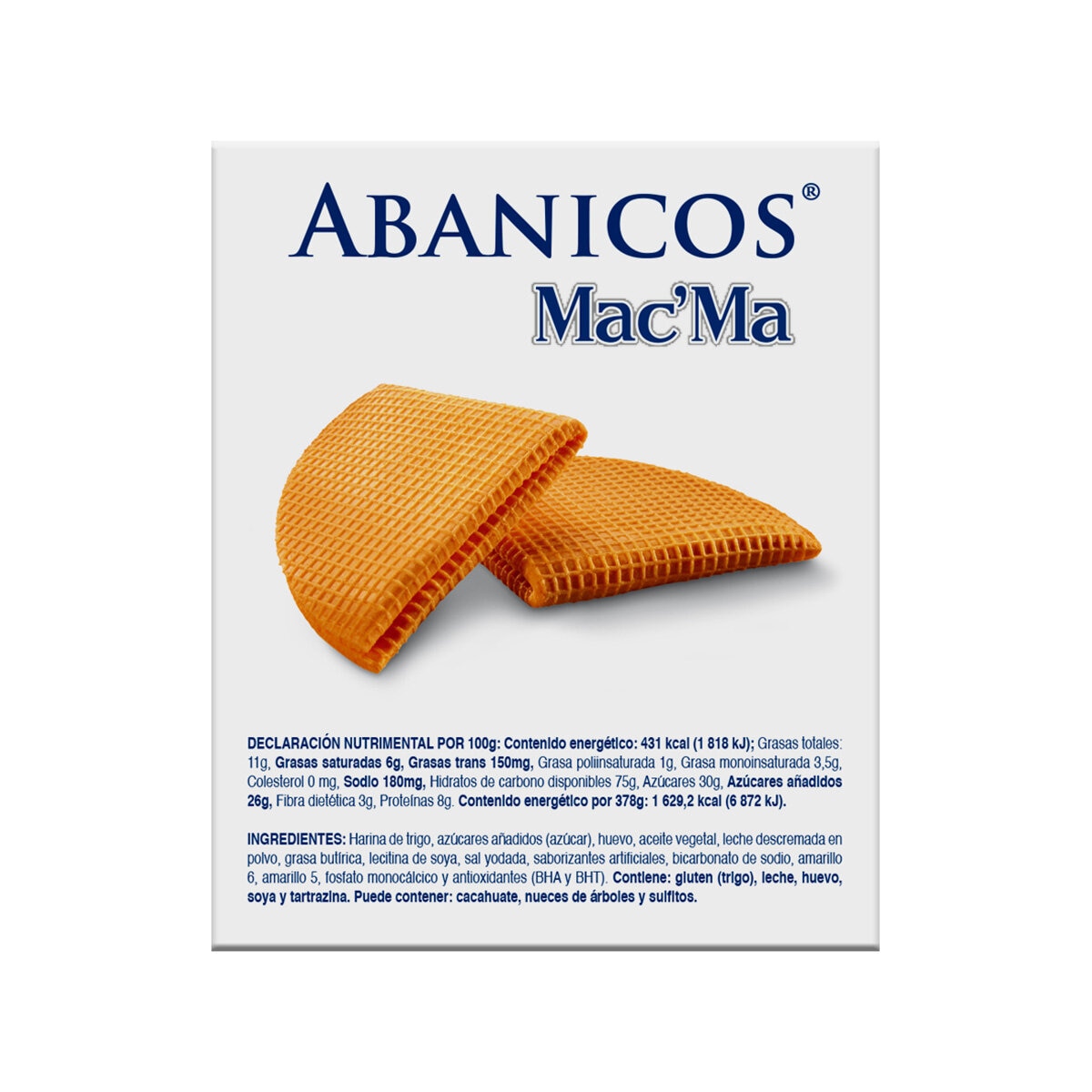 Mac'Ma Surtido de Galletas Gofrenata y Abanicos 28 pzas 882 g