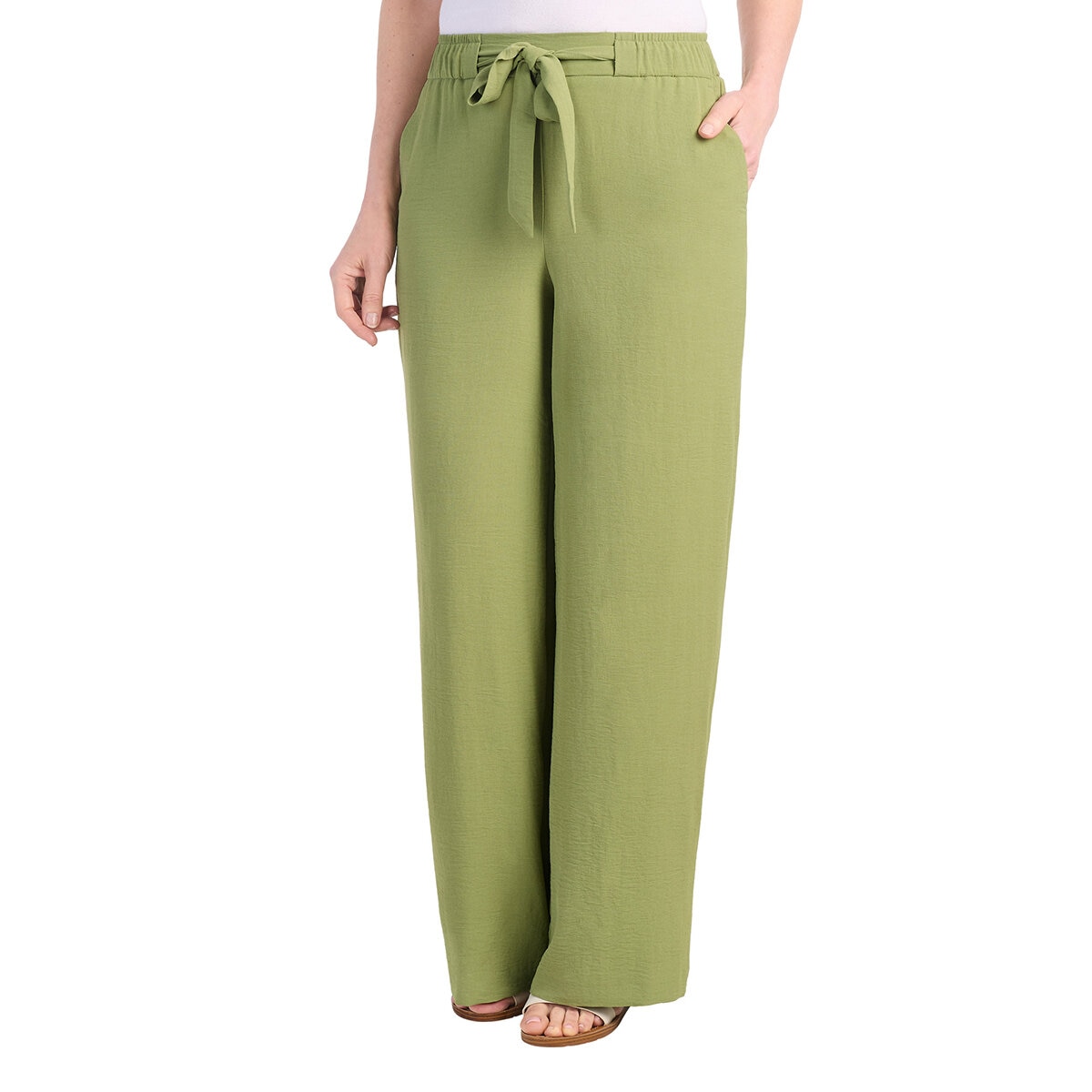 Hilary Radley Pantalones para Dama Verde Extra Grande Hilary Radley Pantalones para Dama Verde Extra Grande