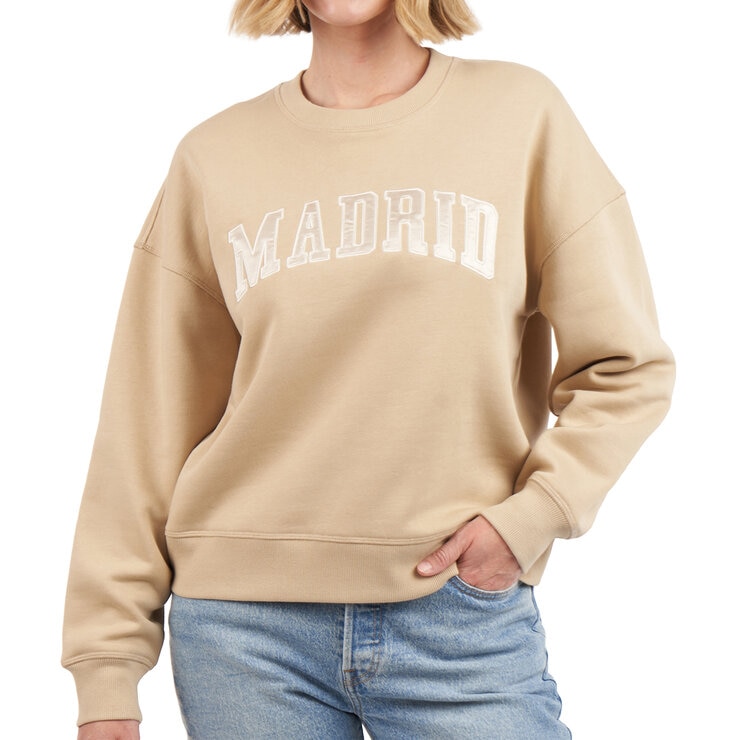 Elle Sport Sudadera para Dama Crema Grande Elle Sport Sudadera para Dama Crema Grande