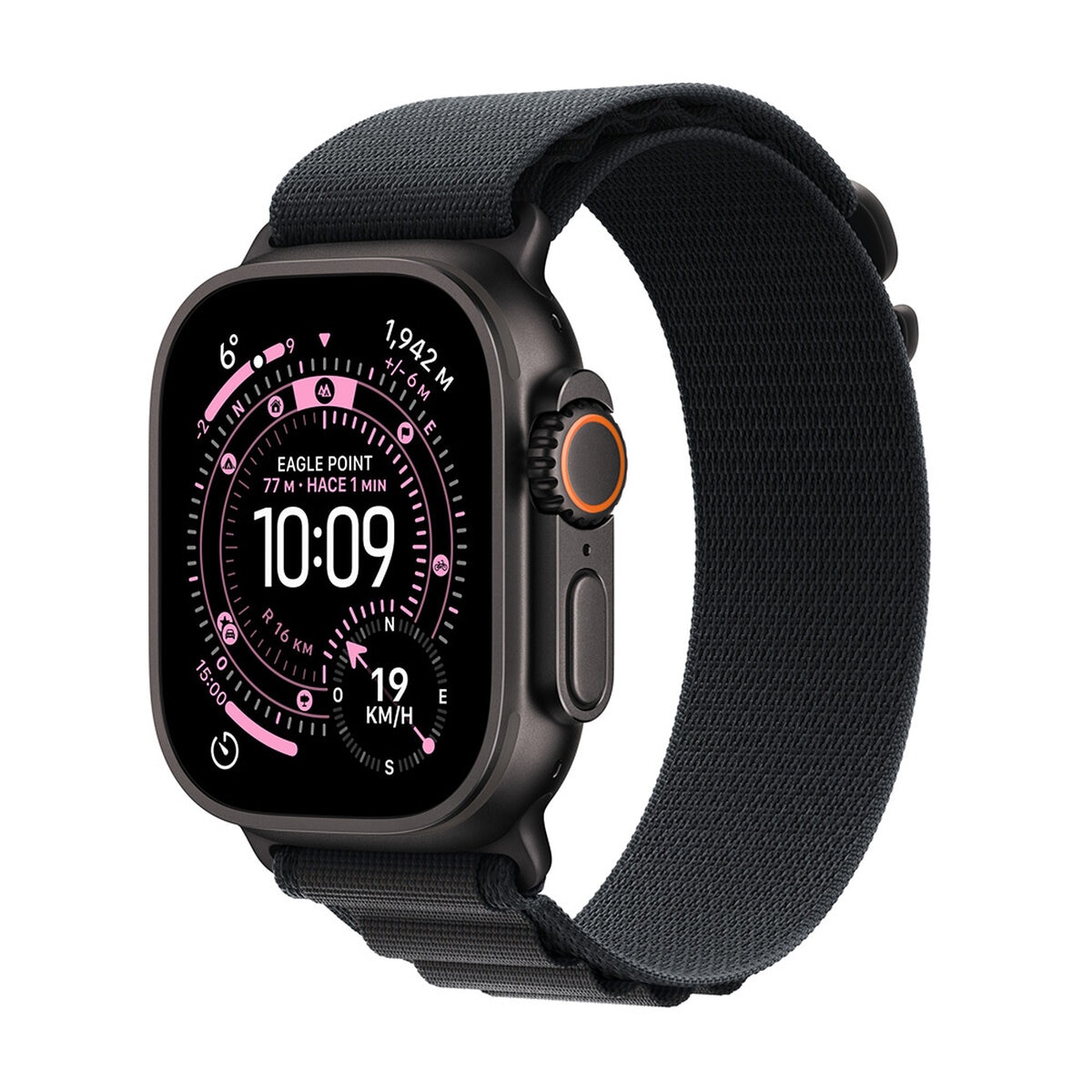 Apple Watch Ultra 3 (GPS + Cellular) Caja de Titanio Negro 49mm con Correa Alpine Loop M