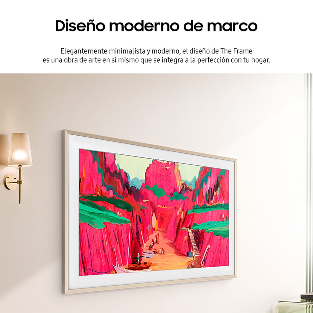 Samsung Pantalla 75" QLED The Frame 4K Smart TV + Marco