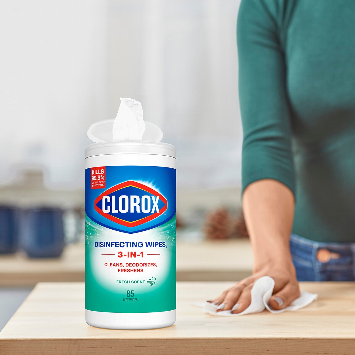 Clorox Toallas Desinfectantes 5 pzas con 85 Toallitas cada una