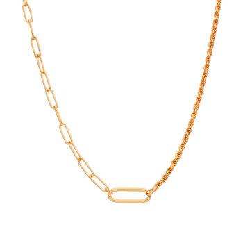 Avonza, Collar con Dije de Eslabón al Centro