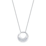 Dije Circular de Diamantes 0.15ctw, Oro Blanco 14K