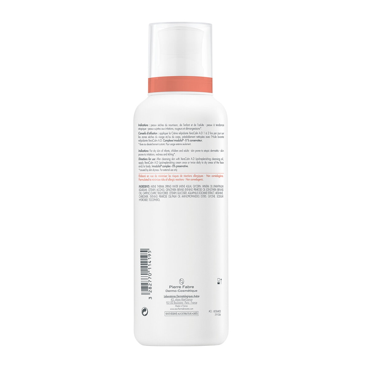 Avene Xeracalm A.D. Crema Emoliente 400 ml