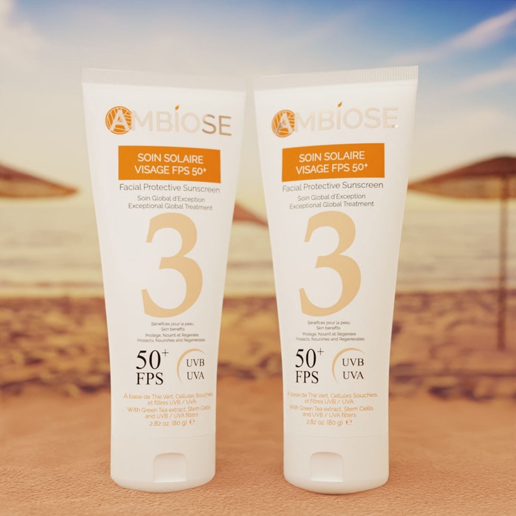 2 Protectores Solares Faciales FPS 50+ Ambiose