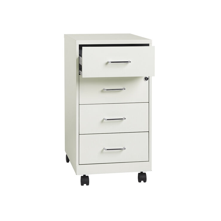 Hirsh Archivero con 4 Cajones Tamaño Carta Color Blanco Hirsh Archivero con 4 Cajones Tamaño Carta Color Blanco