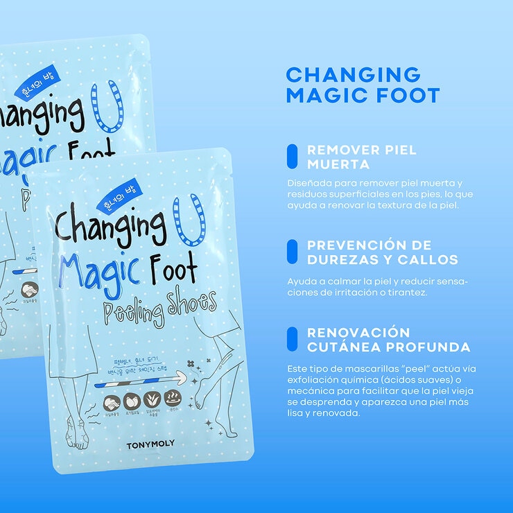 Tony Moly Mascarilla para Pies Magic Foot, 3 piezas