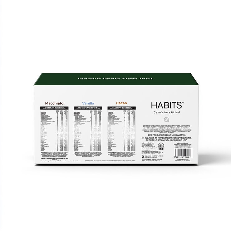 Habits by Not A Fancy Kitchen Proteína Vegetal Variety Pack 24 / 30.5 g Habits by Not A Fancy Kitchen Proteína Vegetal Variety Pack 24 / 30.5 g