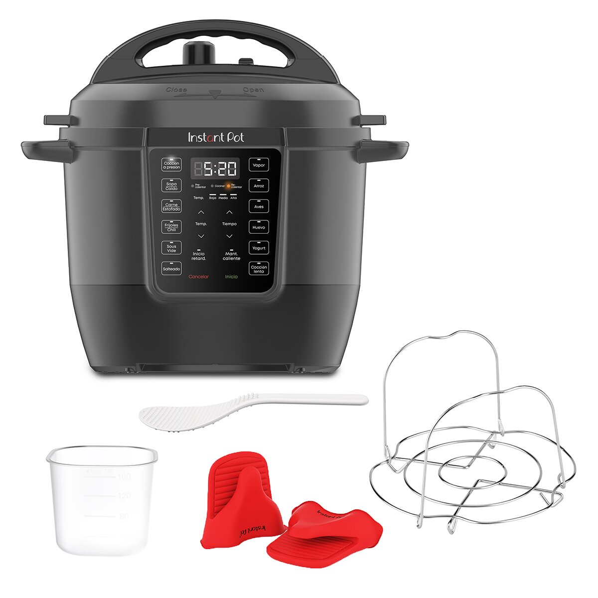 Instant Pot Rio Gourmet, Olla de Presión Eléctrica 9 en 1 con olla interior de acero inoxidable