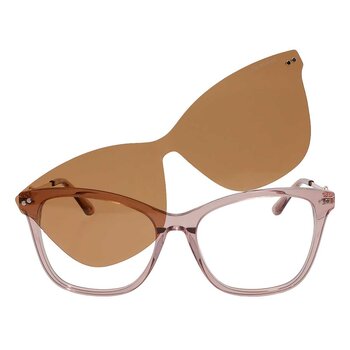 Cloe CLE.10038.0PNK.55 Armazón Oftálmico + Clip Solar Polarizado